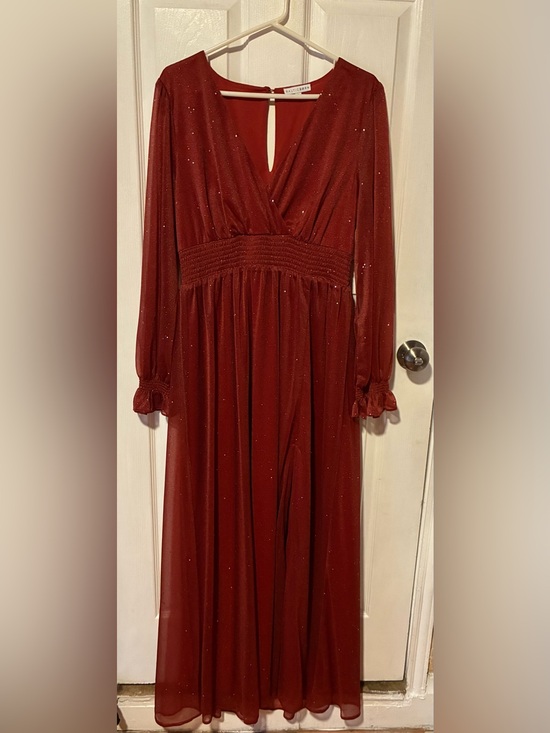 Baltic Born Dresses & Skirts - Baltic Born Rust Red Maxi Dress with Subtle Sparkle